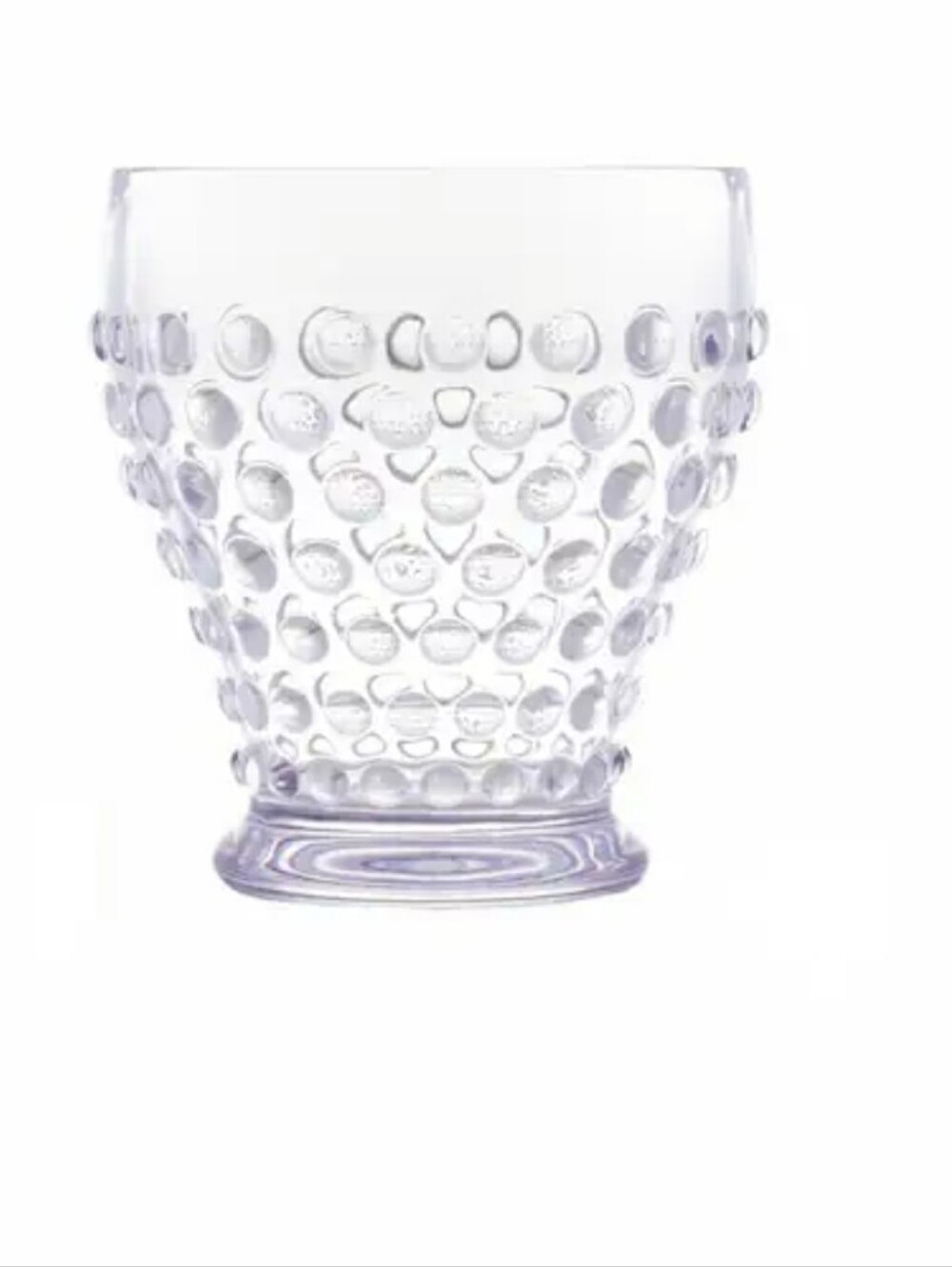 Textured Bubble Clear Tumbler -